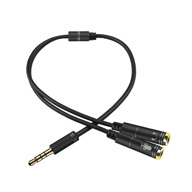2 in 1 3.5mm Male to Double 3.5mm Female TPE High-elastic Audio Cable Splitter, Cable Length: 32cm